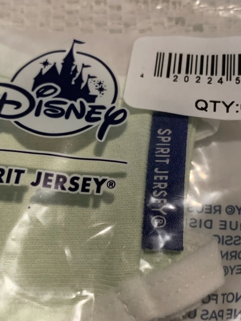 Disney Parks Spirit Jersey Mint Green Face Mask Medium NEW
